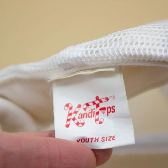 Vintage 80s NASA Kennedy Space Center Kandi Tops Foam front Mesh back Youth size - Picture 6 of 7